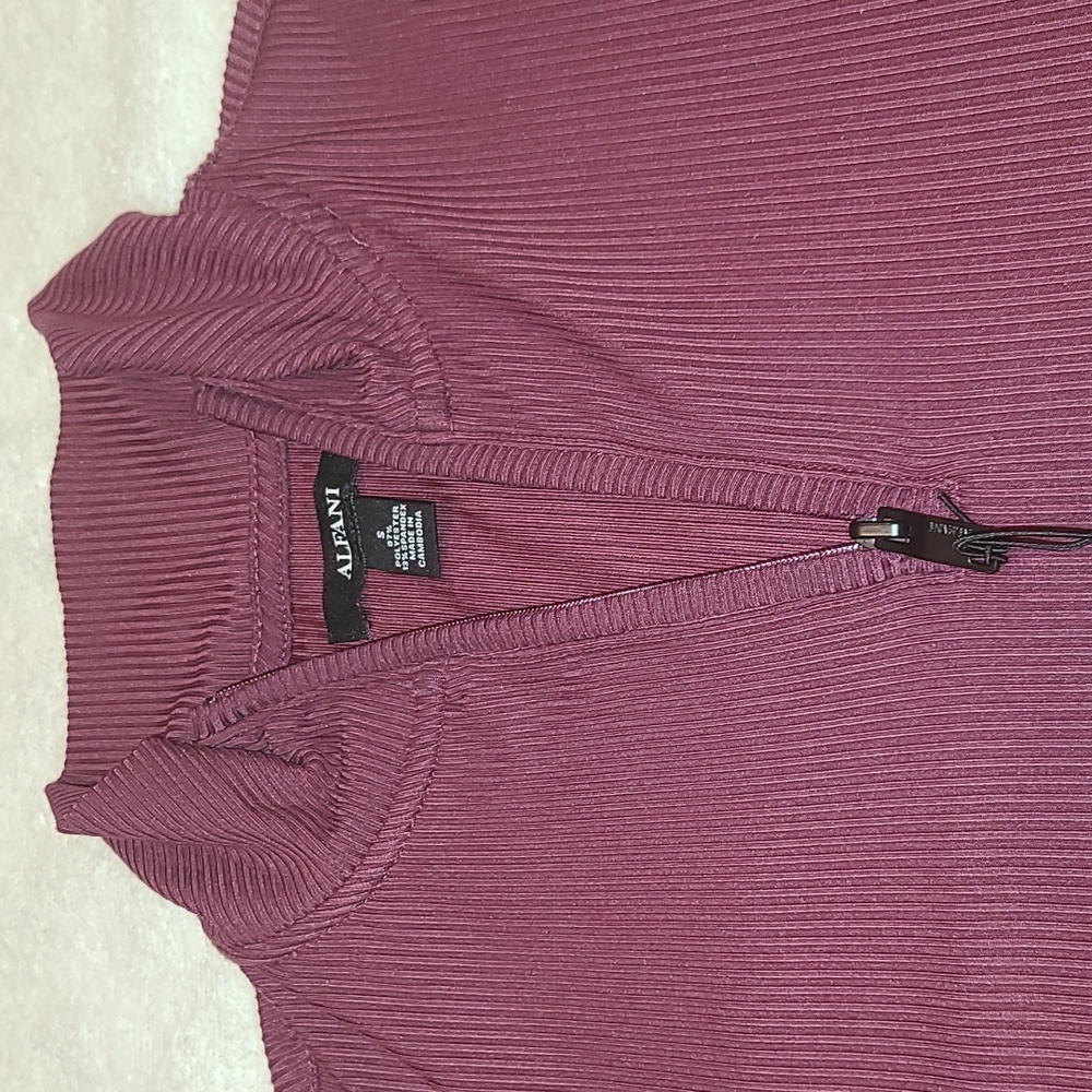 Alfani stretch 1/4 zip sweater - Picture 2 of 11